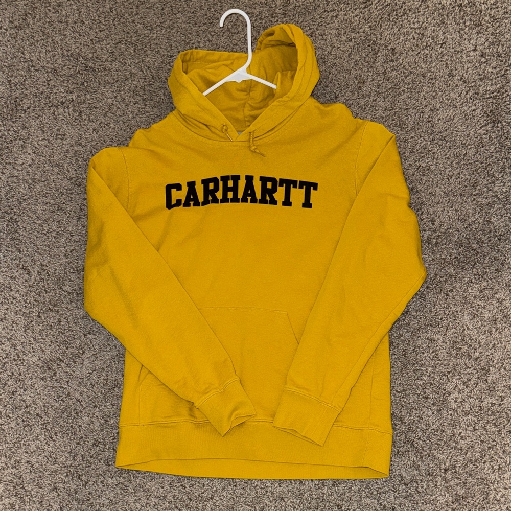 Carhartt Men's Mustard Hoodie Sweater